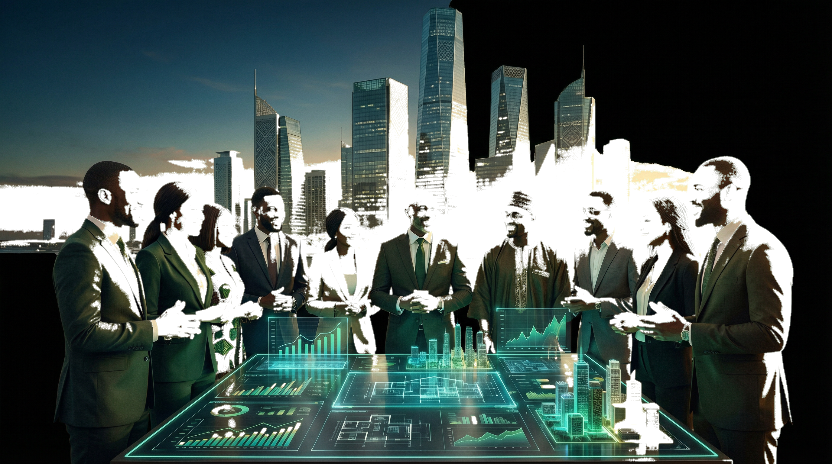 Futuristic Lagos Skyline